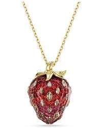 Swarovski - Idyllia anhänger, verschiedene schliffe, erdbeere - Lyst