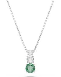 Swarovski - Stilla Attract Pendant, Rhodium Plated - Lyst