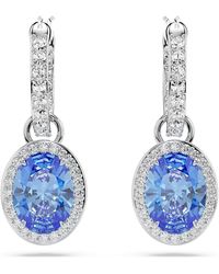 Swarovski - Orecchini pendenti una angelic, taglio oval - Lyst