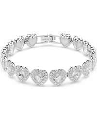 Swarovski - Ariana grande x tennis armband, verschiedene schliffe, herz - Lyst