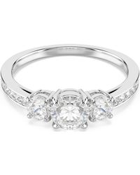 Swarovski - Anello stilla attract, taglio round - Lyst