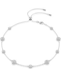 Swarovski - Collier una angelic, taille ronde, motifs double face - Lyst
