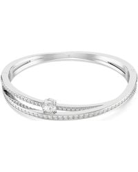Swarovski - Hyperbola Cuff, Mixed Cuts, Rhodium Plated - Lyst