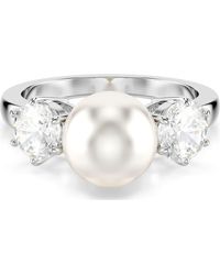Swarovski - Anillo matrix, crystal pearl, talla redonda - Lyst