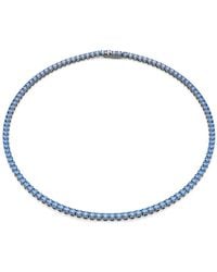 Swarovski - Collar tennis matrix, talla redonda - Lyst