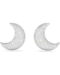 Swarovski - Luna Clip Earrings - Lyst