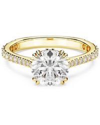 Swarovski - Anello cocktail constella, taglio princess, pavé - Lyst