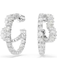 Swarovski - Pendientes de aro matrix, tallas mixtas, corazón - Lyst