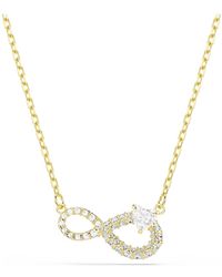 Swarovski - Collier hyperbola, taille cœur, pavé, infini - Lyst