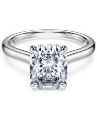 Swarovski - Anello solitario eternity, diamanti creati in laboratorio 2 ct tw, forma ottagonale, oro - Lyst