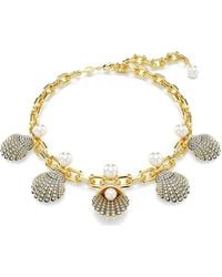 Swarovski - Collar idyllia, crystal pearls, caracola - Lyst
