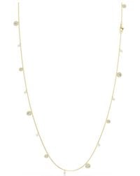 Swarovski - Sautoir una angelic, perle de cristal, taille ronde, banc, placage de ton or - Lyst