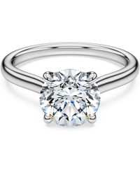 Swarovski - Anello solitario eternity, diamanti creati in laboratorio 2 ct tw, taglio round, oro - Lyst