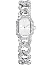 Swarovski - Reloj dextera chain, fabricado en suiza, pulsera de cristal - Lyst