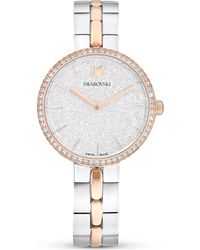 Swarovski - Cosmopolitan uhr, schweizer produktion, metallarmband - Lyst