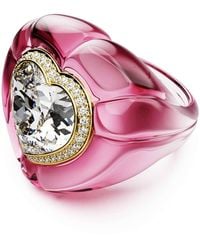 Swarovski - Dulcis cocktailring, herzschliff, pavé, herz - Lyst