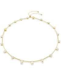 Swarovski - Imber-Plated Magnet Closure Necklace - Lyst