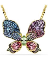 Swarovski - Pendente e spilla idyllia, taglio misto, pavé, farfalla - Lyst