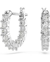 Swarovski - Matrix Vittore Hoop Earrings - Lyst