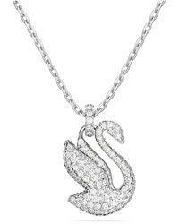 Swarovski - Iconic Swan Pendant - Lyst