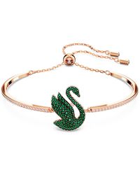 Swarovski - Bracelet-jonc iconic swan, cygne - Lyst