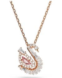 Swarovski - Swan Pendant - Lyst