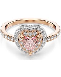 Swarovski - Anello con motivo one, taglio heart, pavé, cuore - Lyst