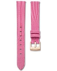 Swarovski - Watch Strap, 13 Mm (0.51" Width, Leather, Rose-Tone Finish - Lyst