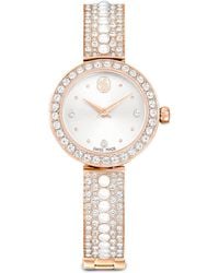 Swarovski - Matrix Pearl Bangle Watch - Lyst