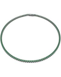 Swarovski - Collana tennis matrix, taglio round - Lyst