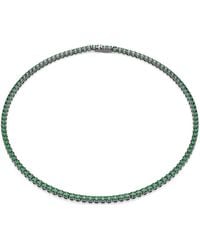 Swarovski - Matrix Tennis Necklace - Lyst
