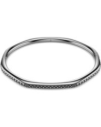 Swarovski - Bracelet-jonc dextera, forme octogonale, taille ronde, blanc, métal plaqué ruthénium - Lyst