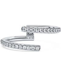 Swarovski - Anello a fascia aperta eternity, diamanti creati in laboratorio 0,2 ct tw, oro - Lyst