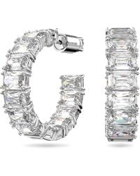 Swarovski - Millenia Large Circle Earrings - Lyst
