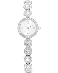 Swarovski - Una angelic uhr, kristallarmband, silberfarben, edelstahl - Lyst