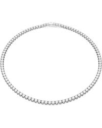 Swarovski - Matrix tennis halskette, rundschliff, klein - Lyst