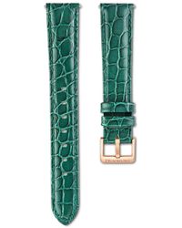 Swarovski - Watch Strap, 16 Mm (0.63" Width, Leather With Stitching - Lyst