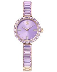 Swarovski - Matrix Bangle Watch, Swiss Made, Crystal Bracelet, Champagne-Tone Finish - Lyst