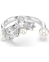 Swarovski - Constella offener ring, kristallperle, rundschliffe - Lyst