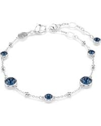 Swarovski - Imber Bracelet, Round Cut, Rhodium Plated - Lyst