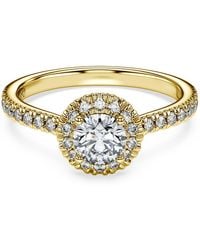 Swarovski - Eternity Halo Solitaire Ring - Lyst