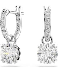 Swarovski - Constella drop-ohrhänger, rundschliff - Lyst