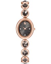 Swarovski - Imber Oval Watch, Swiss Made, Metal Bracelet, Rose-Tone Finish - Lyst