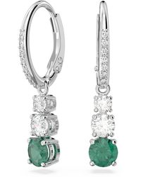 Swarovski - Attract Trilogy Drop Earrings - Lyst