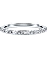 Swarovski - Anello a fascia eternity, diamanti creati in laboratorio 0,2 ct tw, taglio round, oro giallo 18 k - Lyst