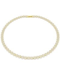 Swarovski - Collar una angelic, talla redonda, pequeño - Lyst