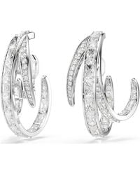 Swarovski - Vienna Clip Earrings, Mixed Cuts, Rhodium Plated - Lyst