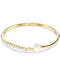 Swarovski - Mesmera Bangle, Mixed Cuts, 18K Finish - Lyst