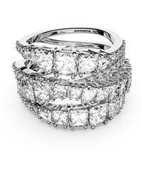 Swarovski - Twist wrap ring - Lyst