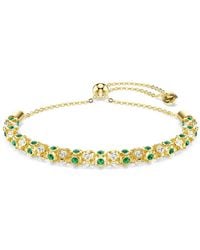 Swarovski - Dextera Bracelet, Round Cut, 18K Finish - Lyst